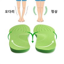 셀러허브(잡화) 여성 오다리 팔자걸음 교정 아치형 운동화 깔창