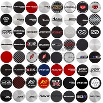 정비소 튜닝 차량 휠 센터 캡 엠블럼 스티커 Advanti SSR 레이싱 XXR 스푼 스포츠 OZ RAYS VOLK VOSSEN ENKEI ADVAN 45mm 로트 당 4 개, [14] MODEL 14, 14.MODEL 14, 4개