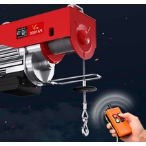 우인치 전동 호이스트 윈찌 미니 윈치 무선 1톤 220V, 400~800kg 20미터 무선, 1개