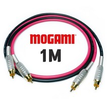 MOGAMI 모가미 2549 RCA + 금도금 F-10 커넥터 인터케이블 1M