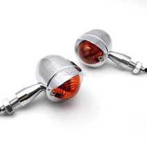 혼다 섀도우 스피릿 에어로 VT750 VT1100 VTX 1300 Yamaha V Star XVS 650 1100 Custom Si verado 용 2X 오토바이 크롬 턴, 1개
