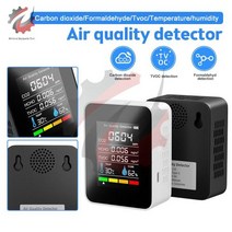 대기질 측정기 공기 모니터 이산화탄소 검출기 창고 품질 온도 습도, Black