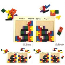 2인용 테트리스 나무블럭 우드블록 어린이집교구