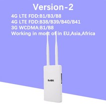 무선 라우터 공유기 KuWFi 야외 lte 라이브러리 한국 150Mbps 4g Sim 카드 포함 전천후 와이파이 IP 카메라, [03] Version-2