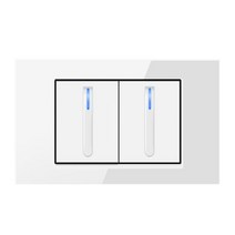 스위칭허브 - PSSRISE 브라질 태국 미국 벽 스위치 소켓 5V 2.1A 유형-c USB 충전기 강화 유리 패널 피아, 02 2 2Gang 2Way