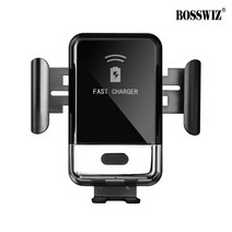 보스위즈 차량용 FOD 고속 무선충전 핸드폰 스마트폰 거치대 송풍구 젤패드 BOS-FD50, 1개