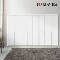 보루네오 300cm 링고 여닫이 붙박이장 10자, 그레이 300cm