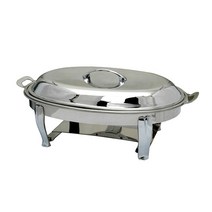 타원 챠핑디쉬(금장.은장스텐드) JH-047, 22호 은장 알콜, 1개