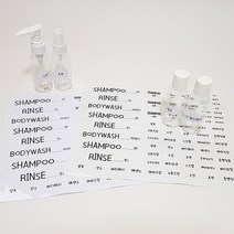 디자인버블 욕실인테리어 샴푸스티커 여행용 화장품 스티커, 투명방수, 1장