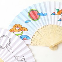 민화샵 부채만들기 종이부채 만들기 재료 전통공예, 02_합죽선 만들기 입문형 (장생도)