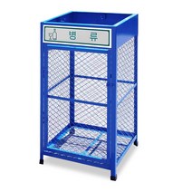 철제 대용량 분리수거함, 투명PET 1칸