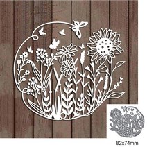 모양 틀 다이컷 꽃 나비 잔디 금속 절단 diy 스크랩북 절단 종이 카드 양각 장식 공예 die cut new, 없음