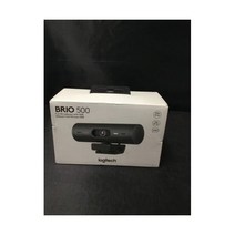 Authentic 로지텍 Brio 500 Full HD 웹캠 with HDR 블랙 (960-001493) 브랜드 New