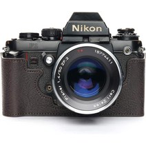 Nikon F3 Case BolinUS Handmade Genuine Real Leather Half Camera Case Bag Cover for Nikon F3 F3HP F3, 02 Coffee