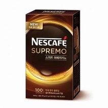 네스카페 수프리모부드러운블랙 3.1g×100T, 단품, 단품