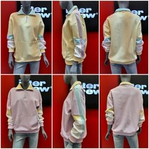 인터크루 세일!!! (여성) 루즈핏 컬러블록 반집업 티셔츠 ITV1TM55ATOJ