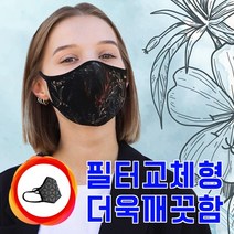 [식스플러스] 6PLUS 필터교체형 초미세먼지 황사마스크 패션마스크 교체용필터증정 깨끗한필터교체, 블루리드_L, 상세페이지 참조10, 상세페이지 참조10