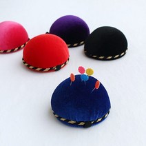핀쿠션-벨벳핀봉(랜덤발송) 바늘 봉제 미싱 핀봉 부자재 바느질 시침 체크핀 소잉장식 홈즈패브릭