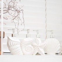 제주도 카페소품 조개 디스펜서 비누통 씽크대세제통 리필통 샴푸소분용기 손세정제, 소라