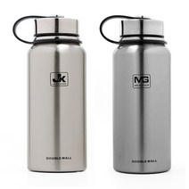 핫쿨 진공 보온병 800ml 스텐물병 보냉병 휴대용 나들이 등산, 1개 실버