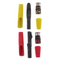 2pcs 태클 분할 그립 낚싯대 핸들 키트 낚싯대 건물, 에바, 레드+옐로우