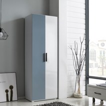 아이앤 엘리시아 600 도어 옷걸이 옷장 PF, 옷봉형 핑크