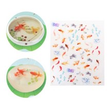 금붕어 투명 필름 수지 DIY 스티커 물처럼 그림 만들기 3D 스타일, 금붕어 투명 필름 스티커