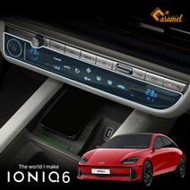 [카앤캠프] 아이오닉6 에어컨 히터 공조기 보호필름 차량기스방지 액정필름 커버