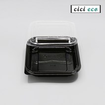 과일도시락용기 샐러드 IP-106 블랙 100개