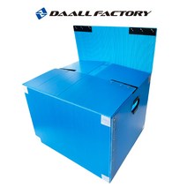 이사박스 5개묶음 이사짐 이삿짐 이사용 플라스틱박스 수납정리함 단프라 포장박스, 청색, 5호 60 X 40 X 45 cm, 고급벨크로형