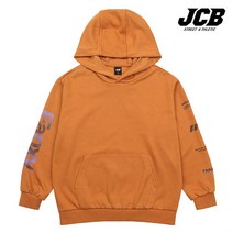 제이씨비 소매 프린팅 후드 티셔츠