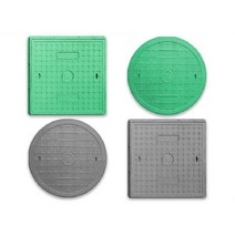 개구부 덮개 사각 도랑 오수 맨홀 뚜껑 주철 정화조, 정사각형300x300x30단일커버