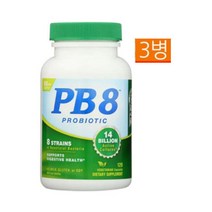 뉴트리션 나우 PB8 락토바실리우스 & 비피도 120개입, 3개묶음, 1