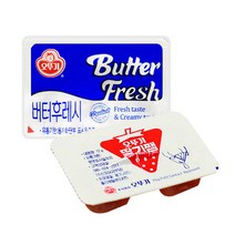 오뚜기 버터후레시50개+딸기쨈 디스펜팩 50개 1박스 (딸기쨈 유통기한 7월 10일), 1세트(100개)