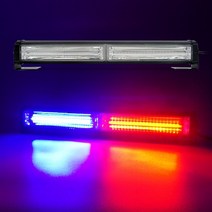 자동차 경광등 시거잭 모듈내장형 COB면발광 LED바라이트 2구 자동차 써치라이트 렉카 시그널램프, 12V용, 블루LED, 그린LED