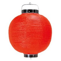 일본직발송 4. 이비엠(EBM) 원형 비닐 초롱 φ340×H460 빨강 무지 13호 B00CSDPA1G, One Size_아카, 아카
