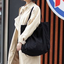 홍대언니 캔버스 빅사이즈 에코 숄더백 가방 MD71397