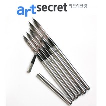 새한아트 아트시크릿 872 청설모 수채화 동양화 세필 켈리그래픽용 고품질 휴대용 라운드 붓 브러쉬, 1개, 10호