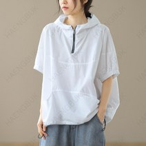 Haengbuk 포이틴 아노락반팔후드/아노락/후드/반팔티/의류/여성의류/여름