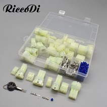 커넥터1Box 343 Pcs 2.2mm 방수 남성 여성 Sumitomo HM 090 자동차 전기 커넥터 플러그 터미널 및 씰, 한개옵션0