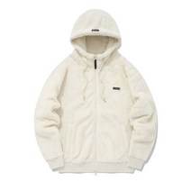 커버낫 보아 후디 집업 자켓 아이보리