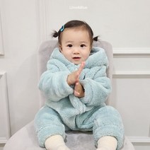 신생아 아기슈트 돌 여아 남아 후리스 외출 우주복 롬퍼