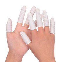 장갑 정전기 안전 손끝보호 핑거코트 100g 손가락골무 1팩 크린룸용 라텍스
