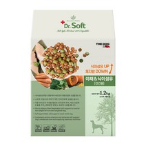 더독 닥터소프트 강아지사료 1.2kg 야채식이섬유 전견용