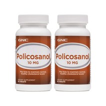 GNC 폴리코사놀 10mg 60정 x2, 2병