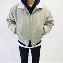 엠클로 남자 오버핏 투웨이 지퍼 모스트 덤블 항공점퍼 숏패딩 (3color)