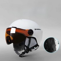 보드 스키 헬멧 고글 장비 남녀공용 S/M/L, M 주황색
