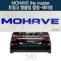 TaD 모하비 더마스터 트렁크엠블럼 랩핑 레터링 HM 스티커, 써니오렌지(엠블럼미포함)