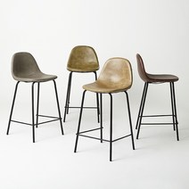 [한샘몰x모빌리] 1+1 빈티지 바체어 4color, 06.빈티지 바체어(65cm) 브라운 2개