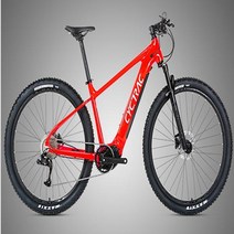 MTB 산악 자전거 산악자전거 입문용 가성비 29 인치 트위터 알루미늄 합금 EM5 36V250W Bafang, Red+M6100